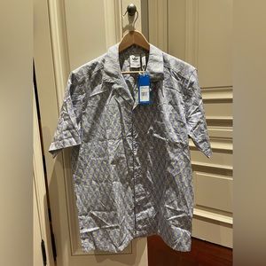 Adidas Monogram Short Sleeve Button Down Shirt. Size: S.